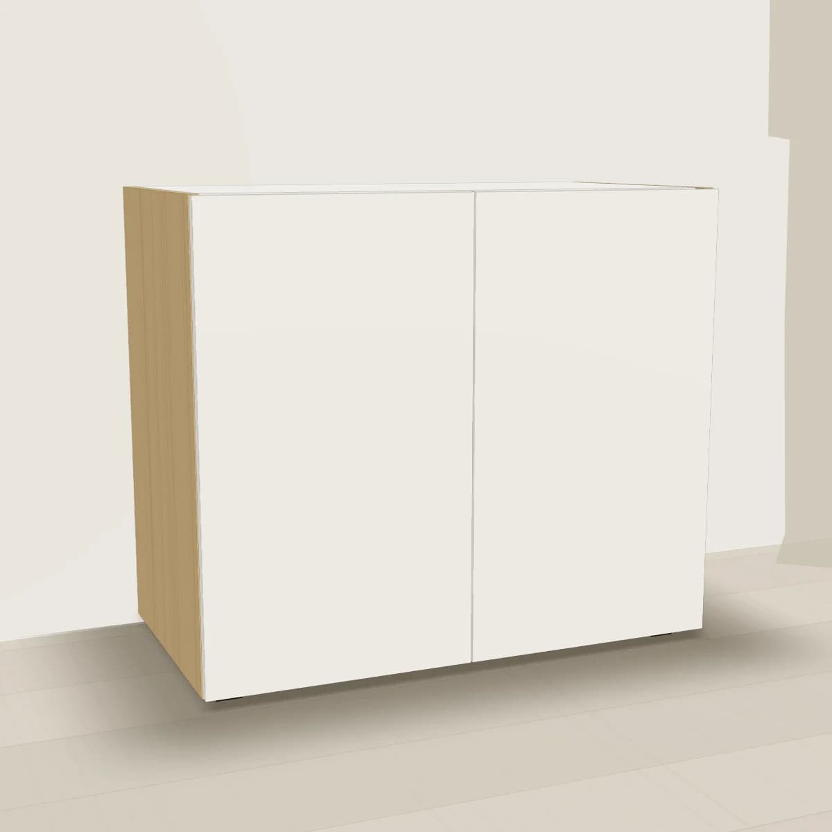 Szafka pod akwarium 85 cm — wizualizacja 3D